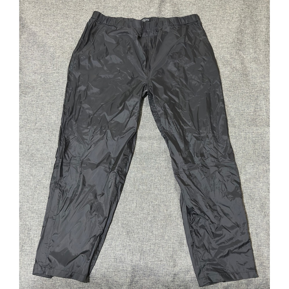 Gravel Gear Mens 2XL Rain Pants Black Waterproof Nylon Outdoor Workwear